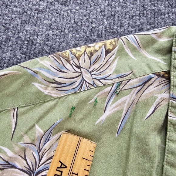 Chaps Ralph Lauren Hawaiian Shirt Mens XL Pineapple Vintage Button‎ Up Beach - Picture 4 of 8